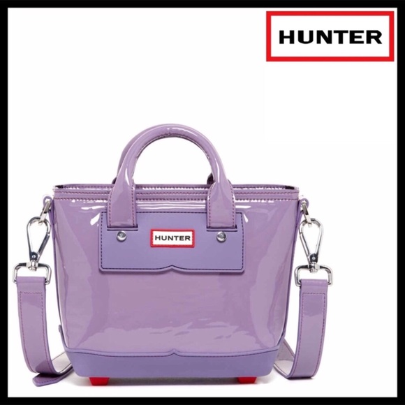 Hunter Handbags - HUNTER ORIGINAL PATENT LEATHER CROSSBODY TOTE